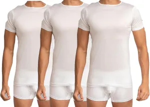 100% Egyptian Cotton Underwear MERCERIS Men's Undershirt - Undershirts for Men (Pack of 3)