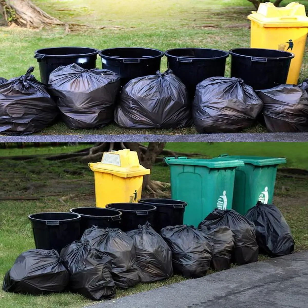 13 Gallon Trash Bags, 250 Count Black Tall Kitchen Garbage bags, Multi-purpose Trash Can Bin Liners for Bathroom, Office, Industrial, Commercial, Janitorial, Municipal, Recycling