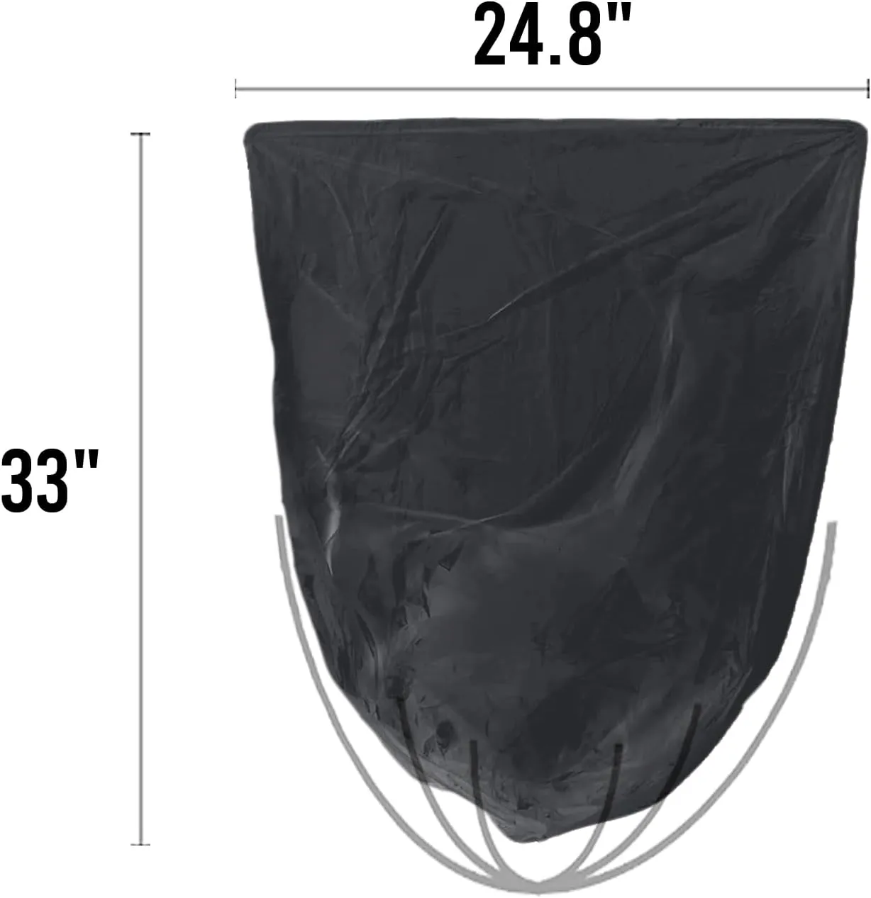 13 Gallon Trash Bags, 250 Count Black Tall Kitchen Garbage bags, Multi-purpose Trash Can Bin Liners for Bathroom, Office, Industrial, Commercial, Janitorial, Municipal, Recycling