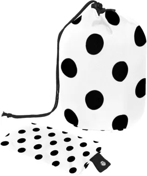 2 Pcs Cosmetic Bag bucket Travel Makeup Bags Large Capacity Soft Waterproof Portable Drawstring Cosmetic Bag, Cute Black White Dots
