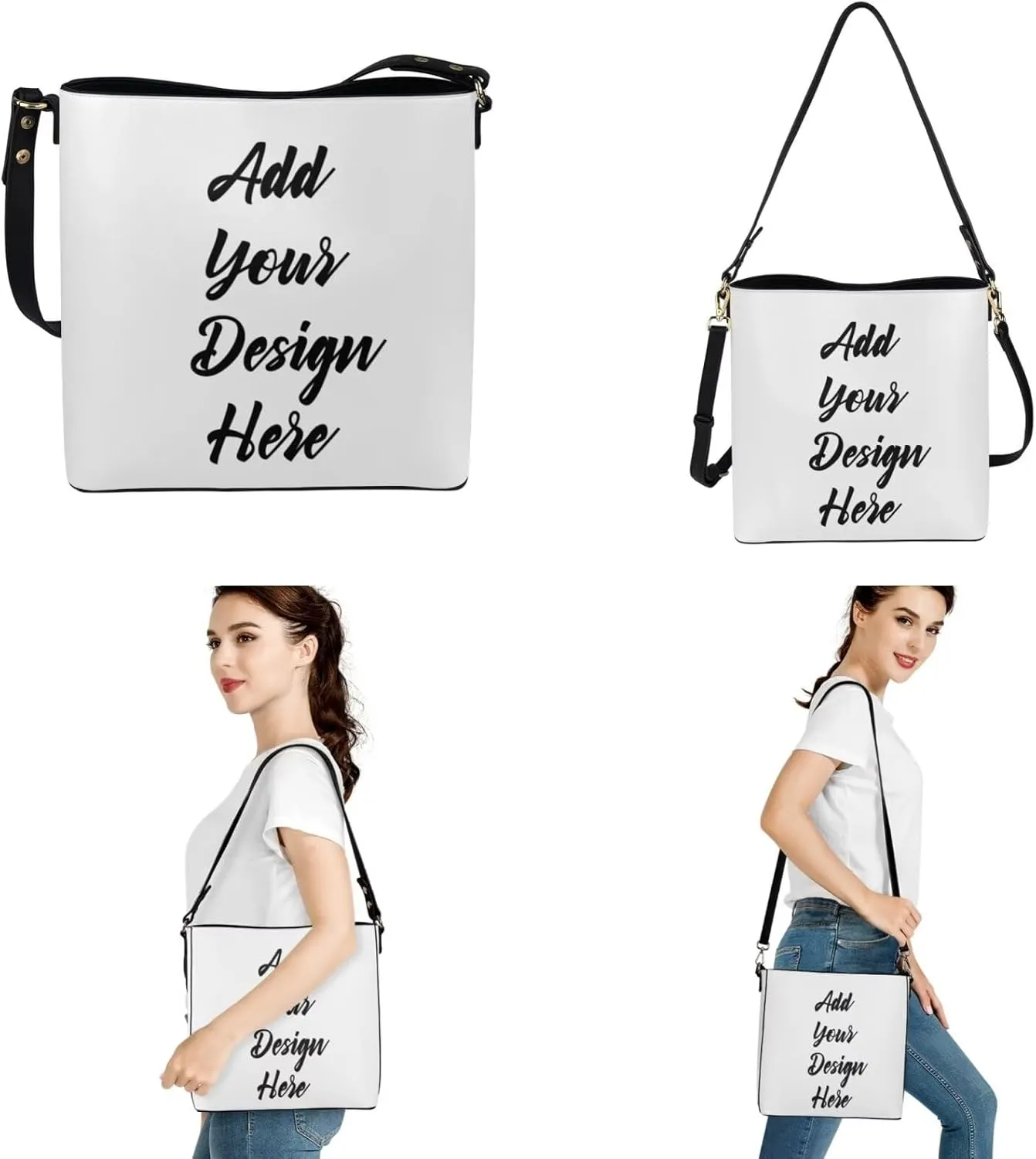 3Pcs Saddle Bags Set Shoulder Bag Satchel Bags for Women Purses for Women Key Holder