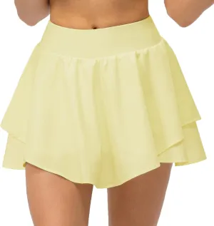 Amxiway Women's Tennis Skirt Golf Skorts Athletic Skirts with Shorts High Waisted Skirts Pockets Running Gym Workout Sports
