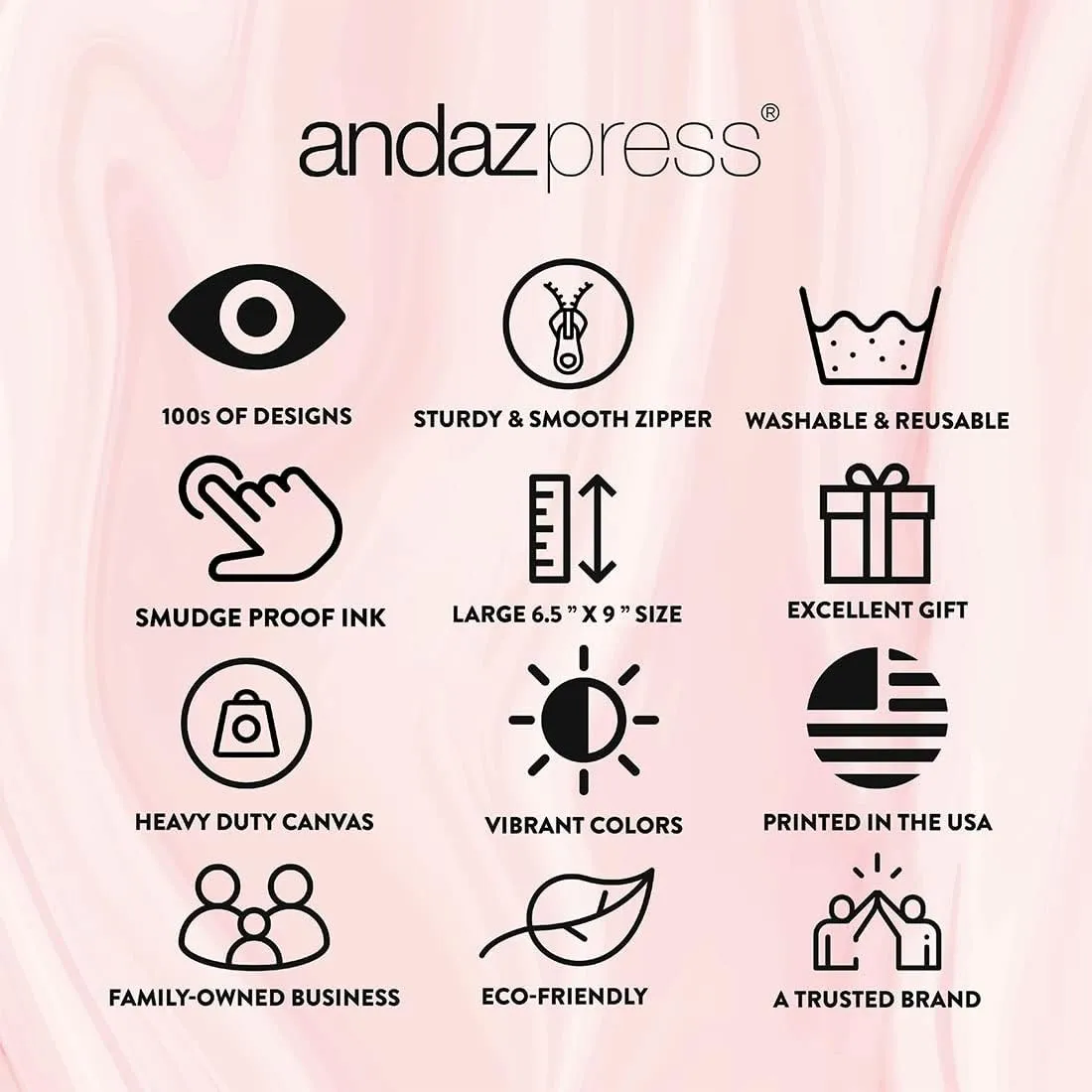 Andaz Press Funny Makeup Bag Canvas Cosmetic Bag with Zipper Broke But Still Buying Makeup Makeup Pouch For Purse Travel Pouch Toiletry Bag Funny Pencil Bag Cute Birthday Gifts for Women 6.5 x 9 Inch