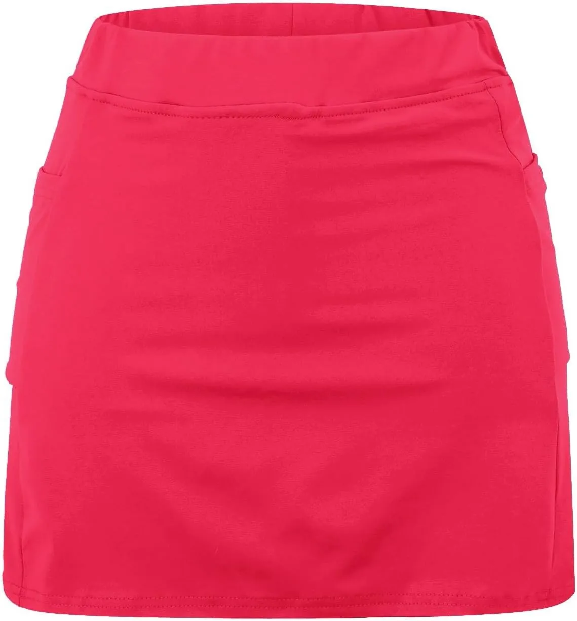 Athletic Skorts for Woman Elastic & Drawstring Tennis/Golf Skirts with Pockets Hight Waist Solid Yoga Shorts 2025