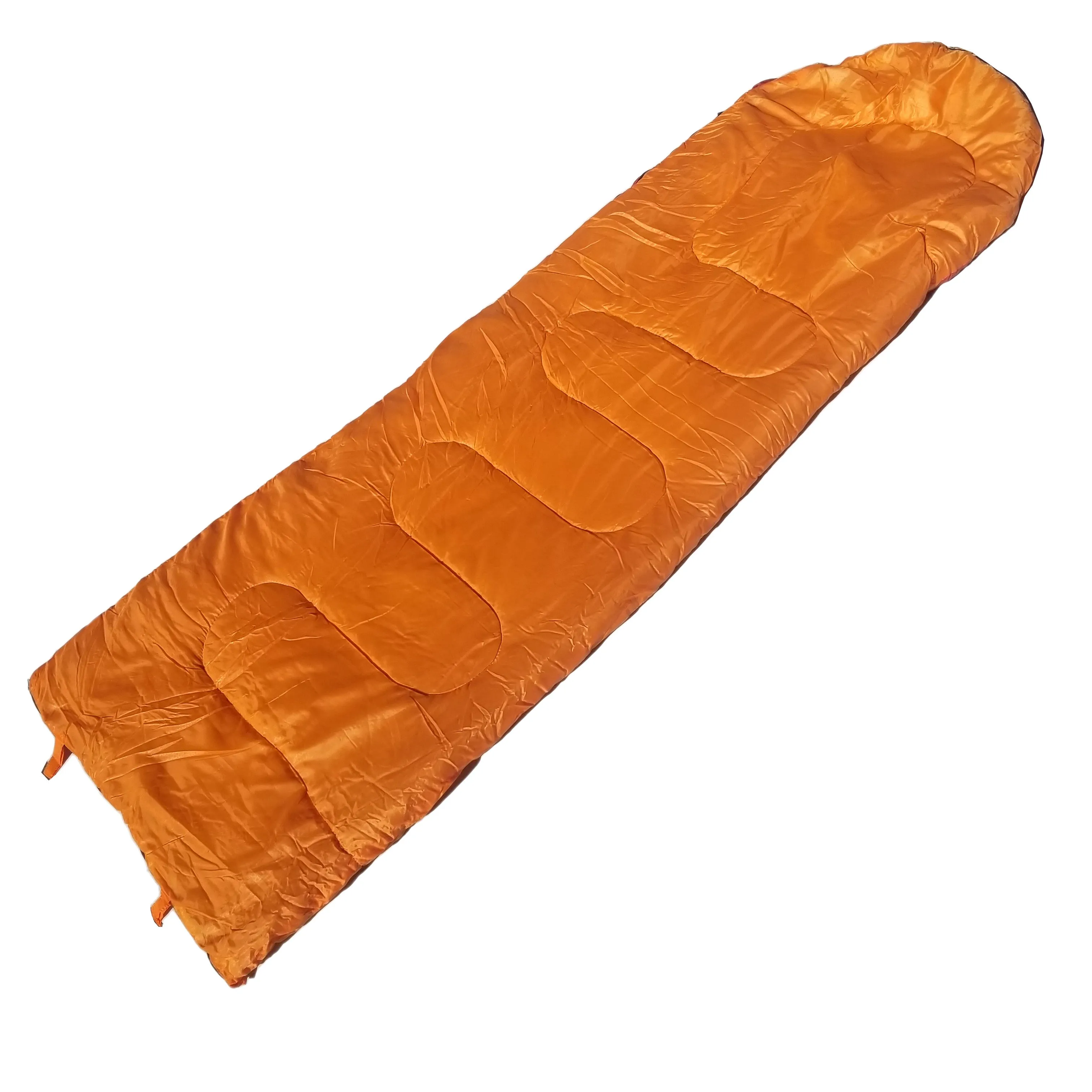 Attached or Individual Mummy Sleeping Bag, Backpacking Sleeping Bags for Adults and Kids Suitable for Camping, for Hiking Traveling, and Outdoors  10 deg F. rated; Free Compression Sack, Same Color: Both are Orange/Red