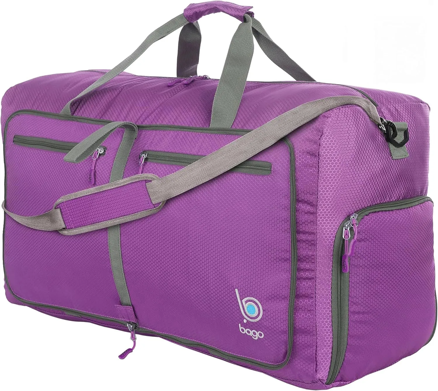 Bago 40L 60L 80L 100L 120L 140L Duffel Bags for Traveling  Durable Lightweight Waterproof Foldable Duffle Bag for Travel with Shoe Compartment, Packable Collapsible Overnight Bag for Men & Women