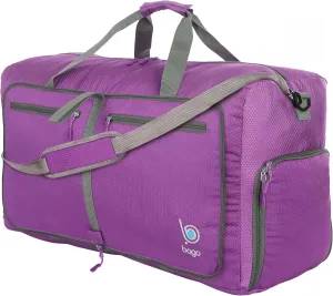 Bago 40L 60L 80L 100L 120L 140L Duffel Bags for Traveling  Durable Lightweight Waterproof Foldable Duffle Bag for Travel with Shoe Compartment, Packable Collapsible Overnight Bag for Men & Women