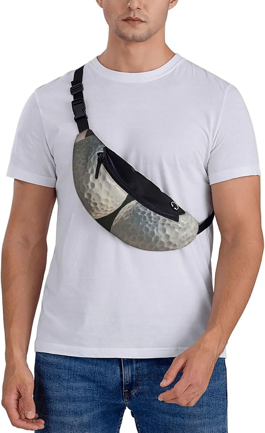 Bowling Balls Fanny Pack for Women Men Waist Bag Waterproof Belt Bag with Adjustable Strap