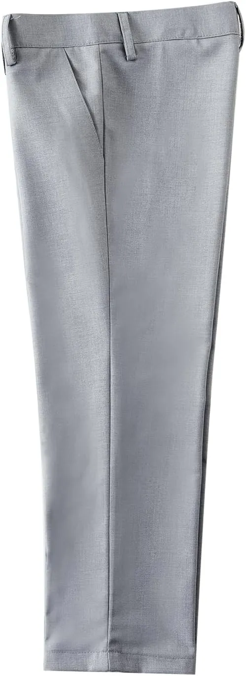 Boys Dress Pants Formal Flat Front Children School Uniform Pants for Boy