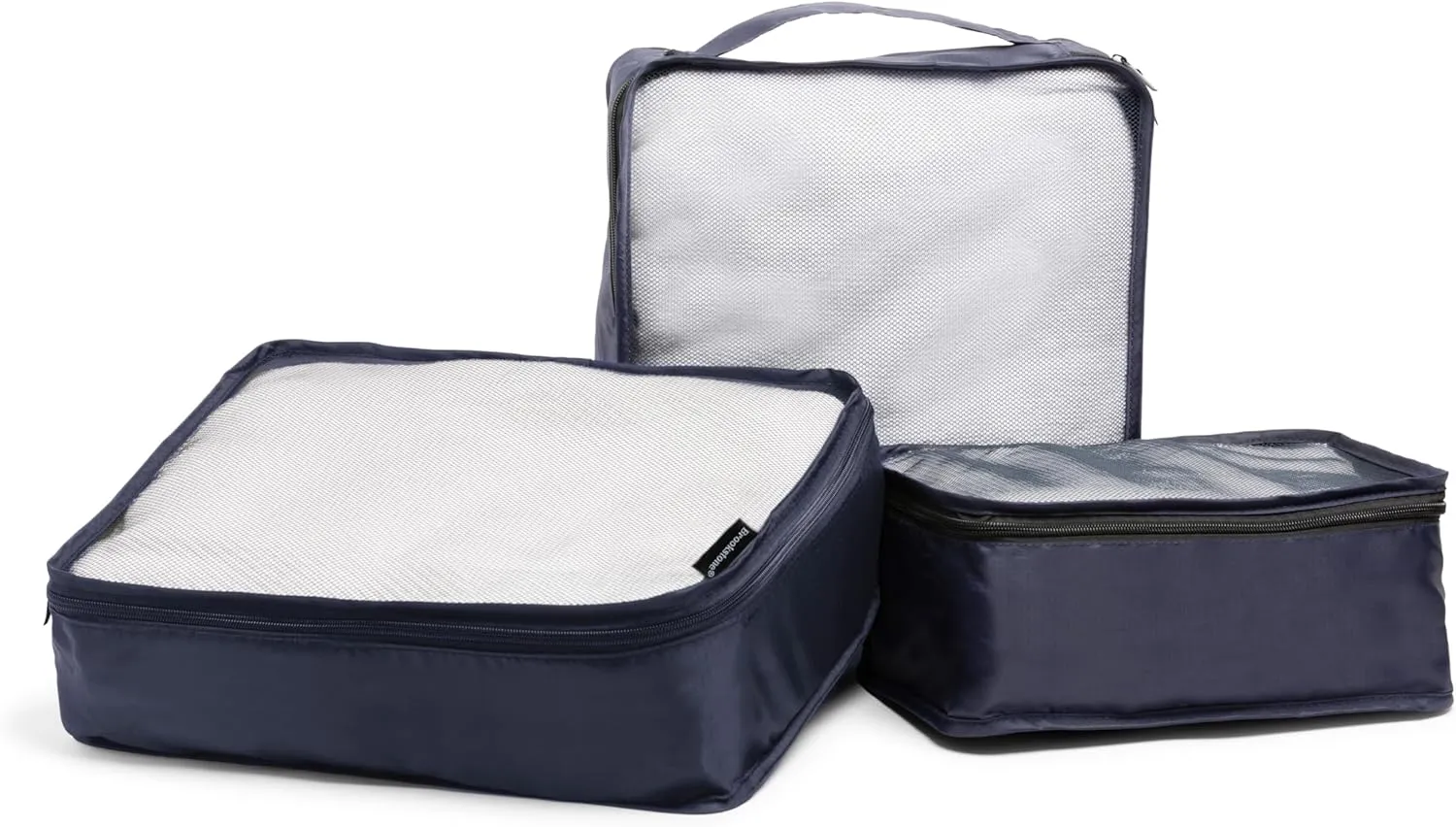 Brookstone Packing Cubes - 6 Piece Compression Packing Cubes for Travel - Tear Resistant Travel Essentials Bag Organizer Set, Blue