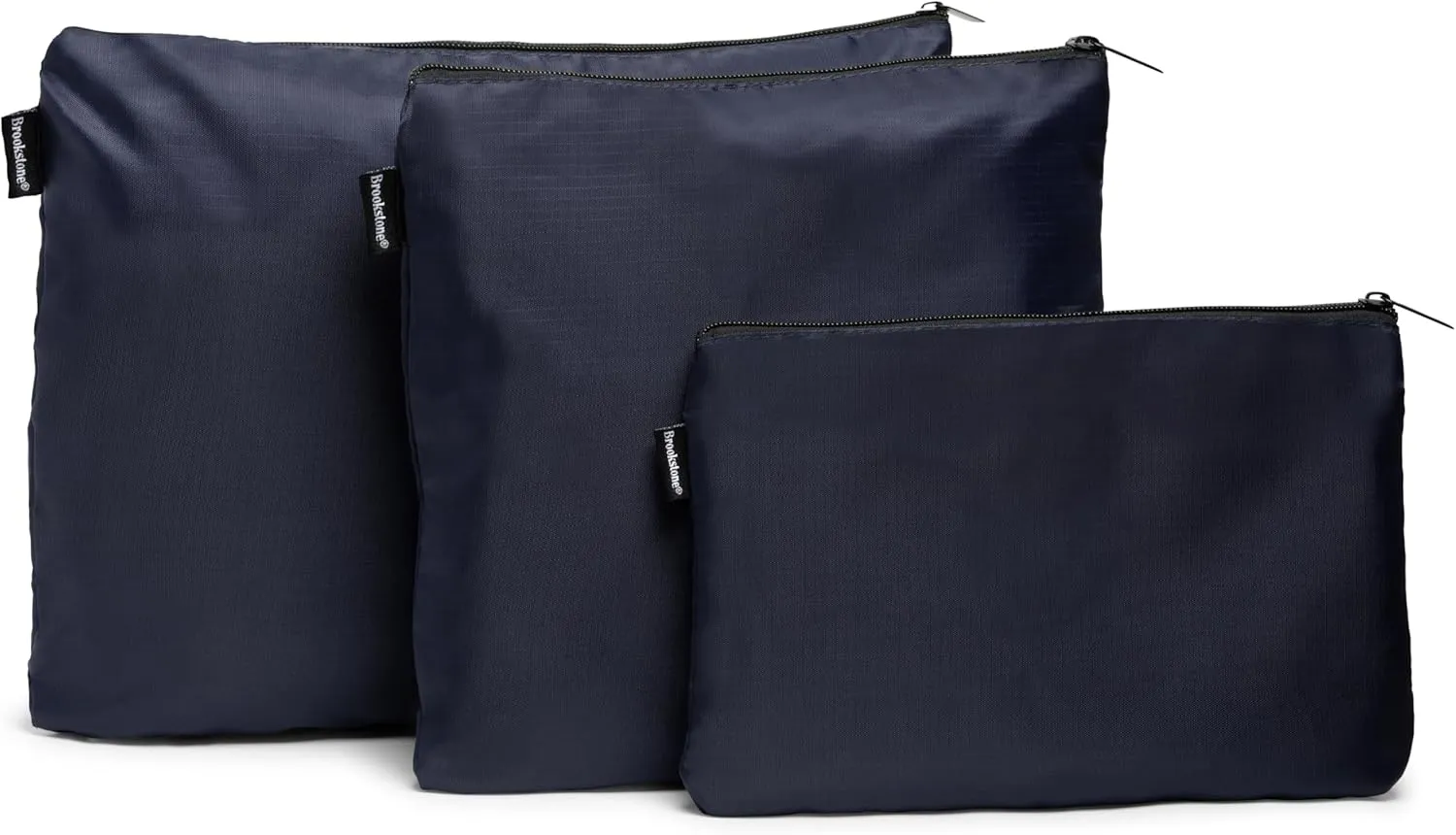 Brookstone Packing Cubes - 6 Piece Compression Packing Cubes for Travel - Tear Resistant Travel Essentials Bag Organizer Set, Blue