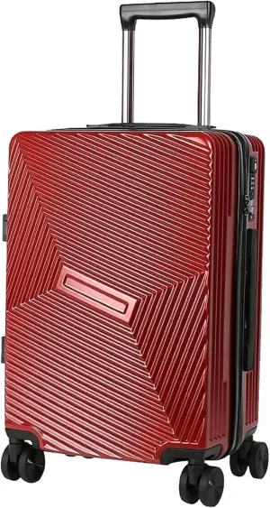Checked Luggage Carry On Luggage Portable Suitcases Aluminum Frame Luggage with Spinner Wheels Carry On Luggage Luggage Suitcase (Color : A, Size : 20 in)