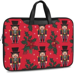 Christmas Nutcrackers Holiday Laptop Tote Bag Waterproof Computer Carrying Case Business Office Briefcase