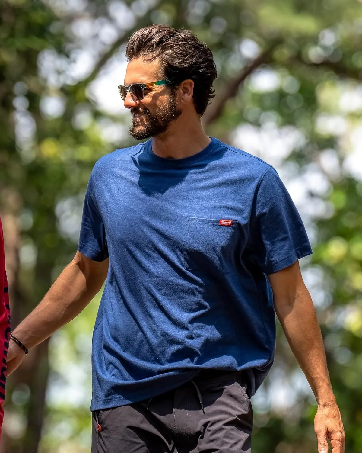 Coleman Mens Workwear Performance Short Sleeve Cotton T-Shirts Multi Color 3-Pack