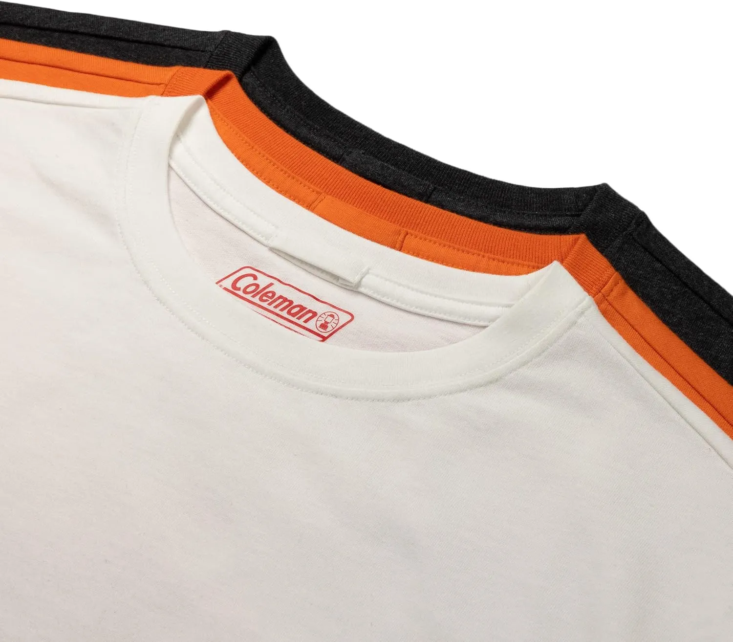 Coleman Mens Workwear Performance Short Sleeve Cotton T-Shirts Multi Color 3-Pack