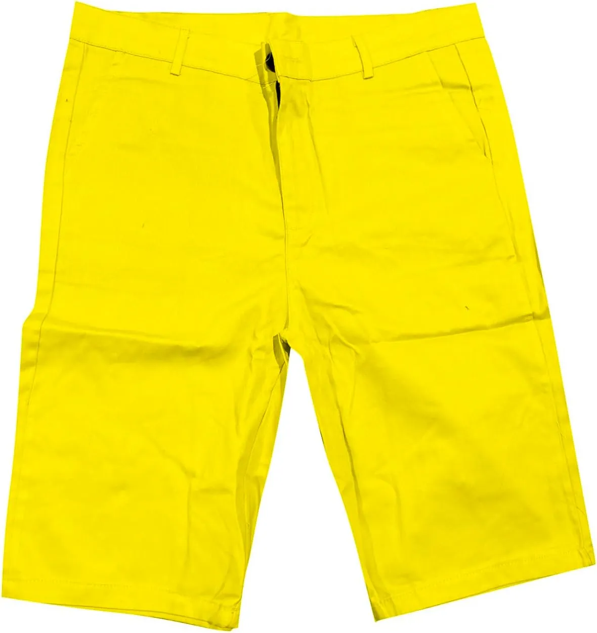 Compression Shorts Men Botton Dowm Slim Fit Shorts Skinny Chino Short Tapered Leg Stretch Sgorts with Pocket