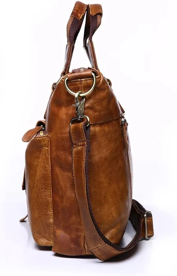 CSCDD Men Handbags Vintage Laptop Briefcases Office Shoulder Bags Tote Male Crossbody Messenger Bags
