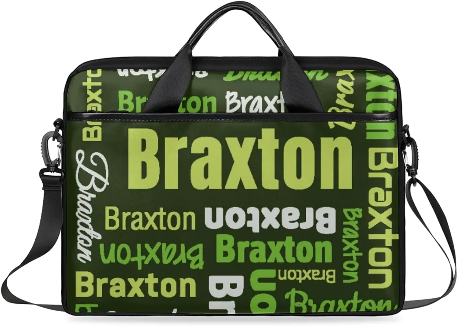 Custom Laptop Shoulder Bags with Name Personalized Laptop Bags with Multi-Pockets