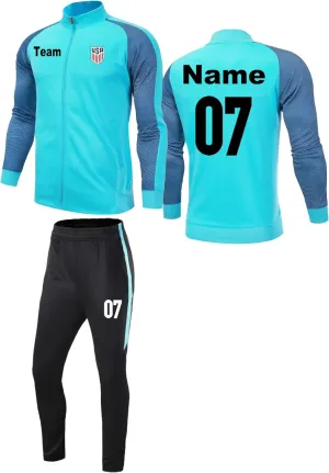 Custom Track Jackets and Pant Personalized Tracksuit Soccer Jersey with Team Name Number for Men Women Boy