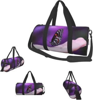 Duffle Bags Butterfly on finger Gym Bag for Men Women Waterproof Travel Duffle Bags Convertible Carry on Garment Bag for Travel Sports