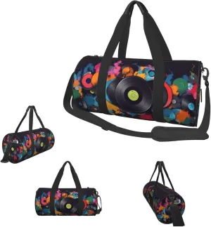 Duffle Bags Multicolor Music Gym Bag for Men Women Waterproof Travel Duffle Bags Convertible Carry on Garment Bag for Travel Sports
