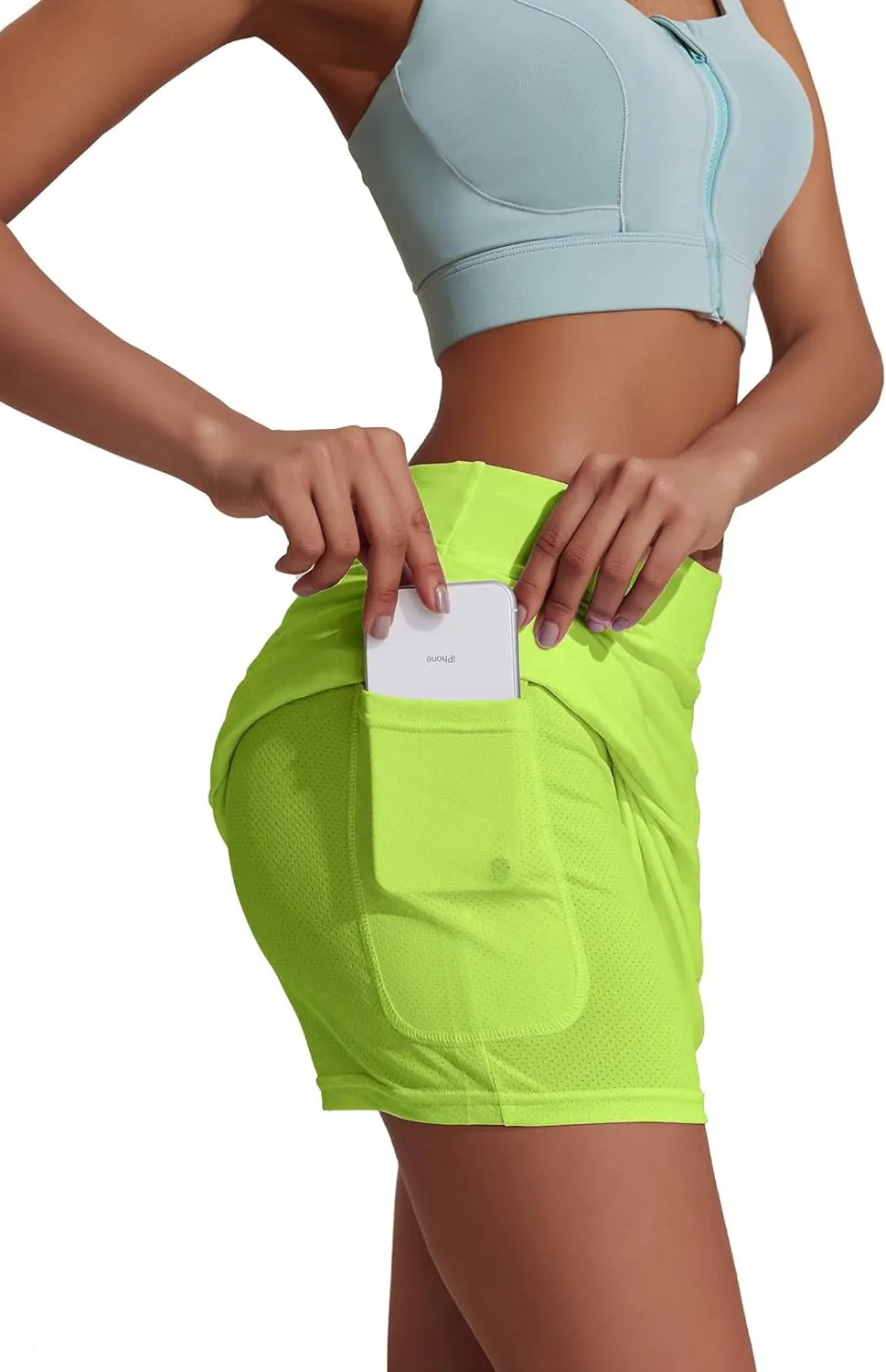 Ekouaer Golf Skorts for Woman High Waisted Active Skort Lightweight Tennis Skirt with 2 Pockets Workout Pickleball Sports