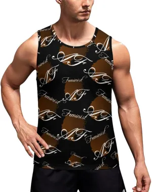 Feminist Men's Tank Tops Summer Sleeveless T-Shirts Gym Workout Tee Casual Beach Tee