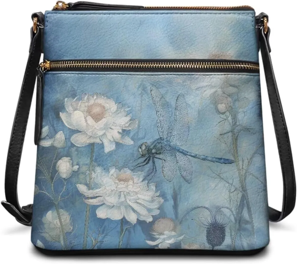 FOR U DESIGNS Leather Crossbody Bags for Women Shoulder Bags for Work Travel Sling Bag