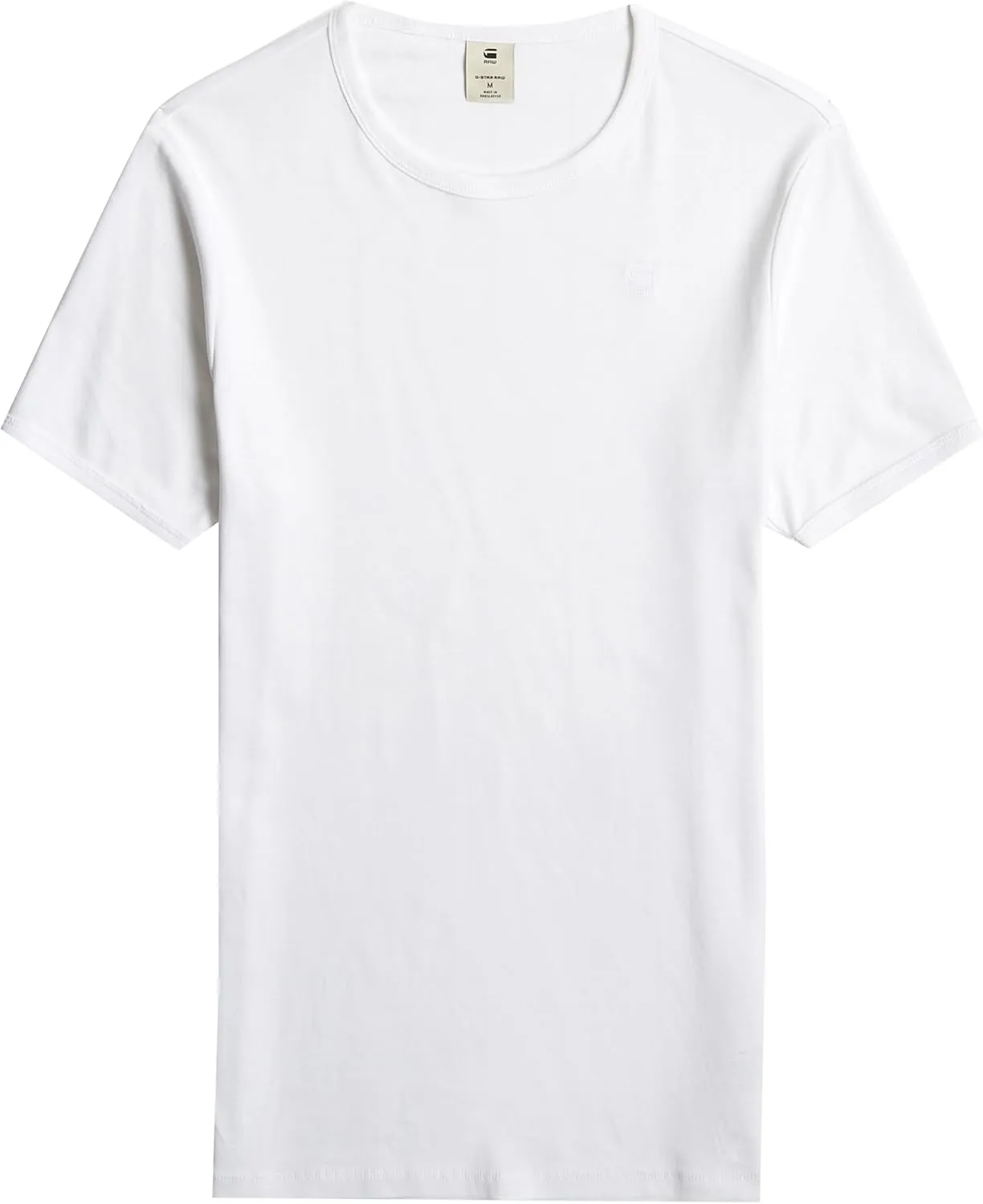 G-STAR RAW Men's Base Layer Crew Neck Short Sleeve T-Shirt 2-Pack