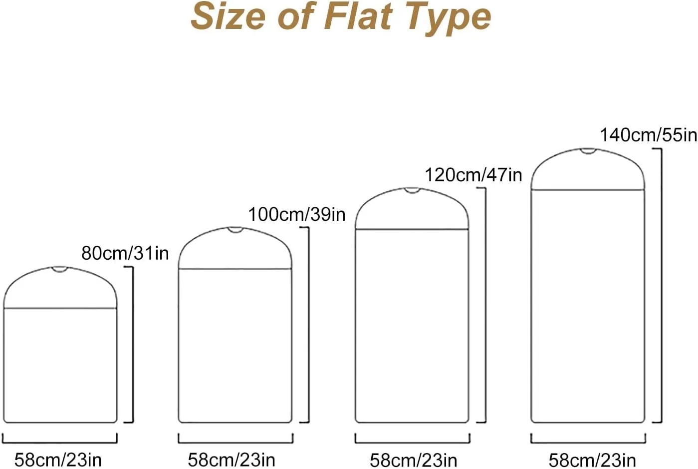 Garment Bags, Clothes Covers with Clear Windows,The Hanging Clothes Bags Storage for Long Dresses, Suit Satin-Like Cotton Fabric(Pink,23x31in/58x80cm)