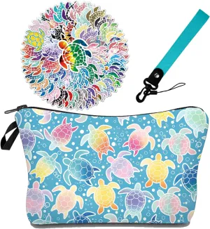 GIANCOMICS Cosmetic Bags for Women, Small Makeup Bags, Cute Zipper Travel Organizer Toiletries Pouch