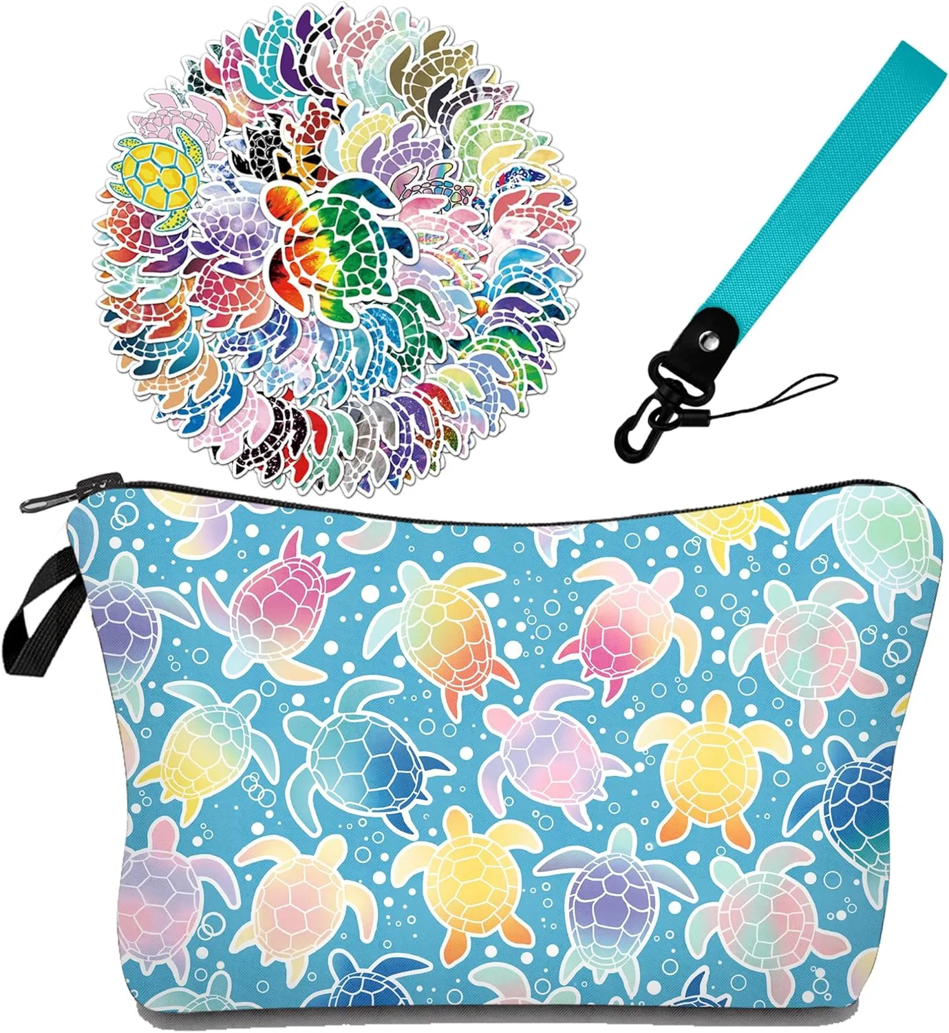 GIANCOMICS Cosmetic Bags for Women, Small Makeup Bags, Cute Zipper Travel Organizer Toiletries Pouch