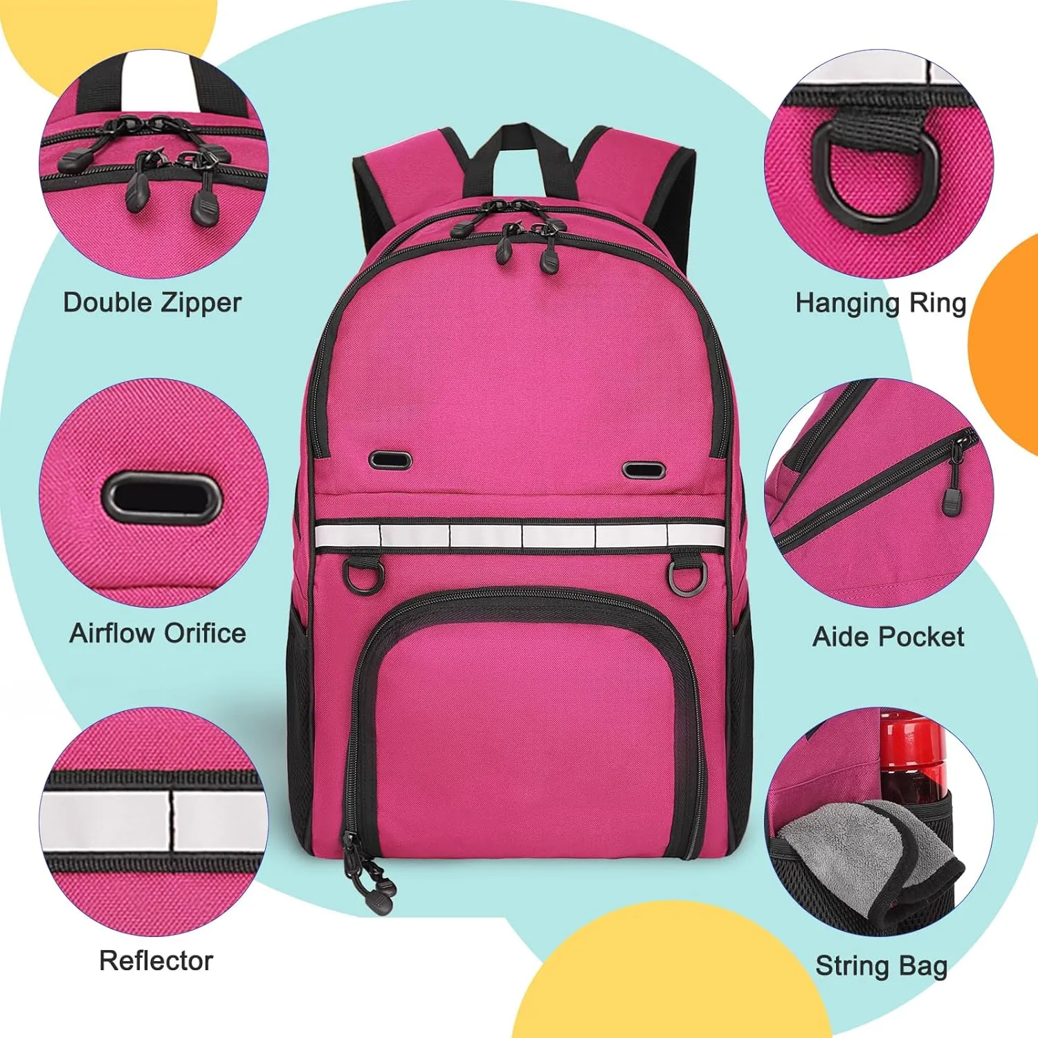 Goloni Bowling Backpack,Single Ball Bowling Bag with Shoe Compartment Up to Size 16,Bowling Bag with Padded Ball Holder
