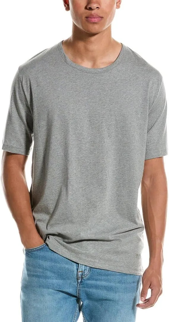 HUGO Men's 3-Pack Round Neck Regular Fit Short Sleeve T-Shirts