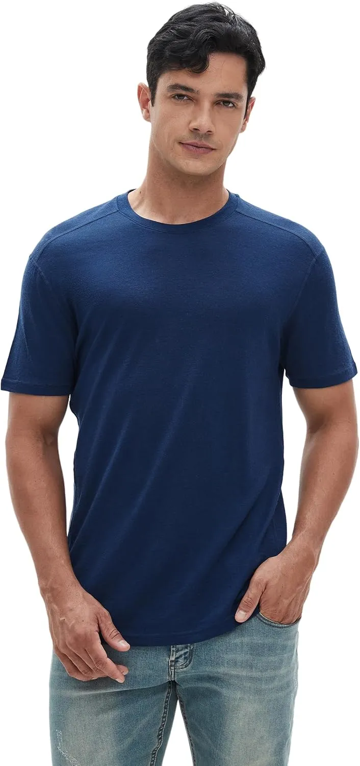Iguana Men's 100% Merino Wool T Shirts - Organic Lightweight Base Layer Undershirts