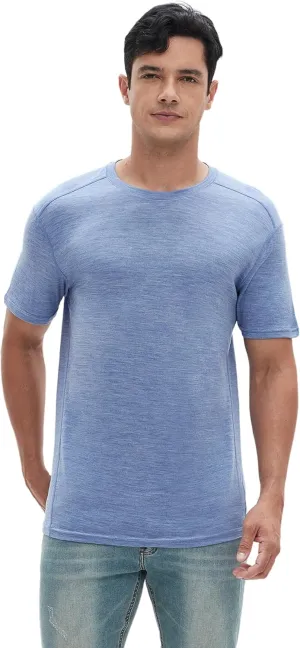 Iguana Men's 100% Merino Wool T Shirts - Organic Lightweight Base Layer Undershirts