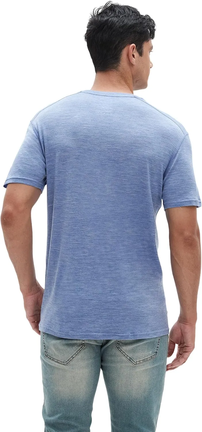 Iguana Men's 100% Merino Wool T Shirts - Organic Lightweight Base Layer Undershirts