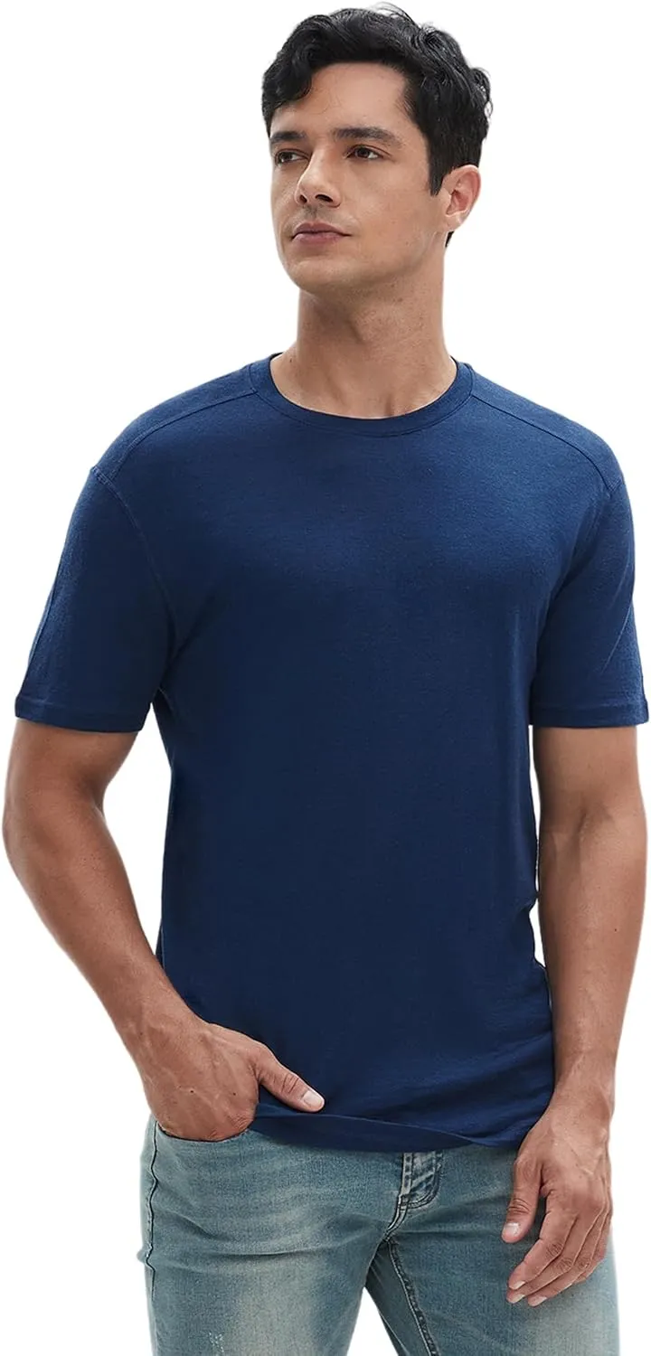 Iguana Men's 100% Merino Wool T Shirts - Organic Lightweight Base Layer Undershirts