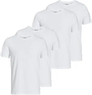 JACK & JONES Men's T-Shirts Basic Crew Neck Tee Pack of 4