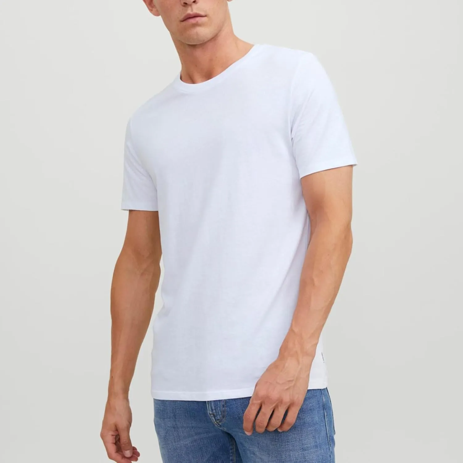 JACK & JONES Men's T-Shirts Basic Crew Neck Tee Pack of 4