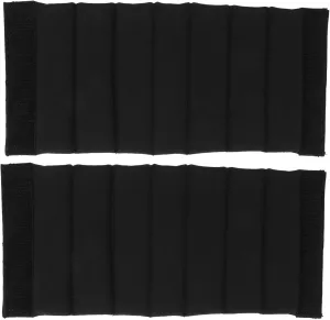 KICHOUSE 2pcs Camera Bag Divider Dividers Baggies Camera Bag Inserts Camera Insert for Backpack Divider for Camera Bag Divider for Bag Accessories N Gray Suede Roller Partition Compartment, Black