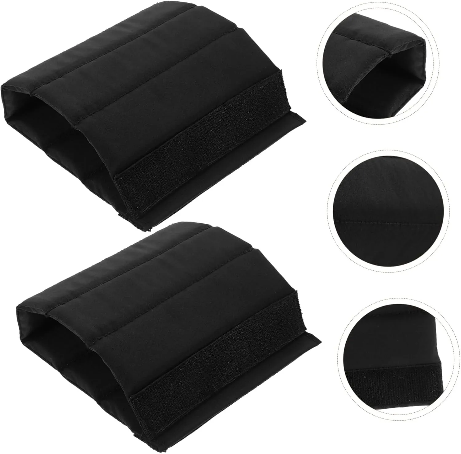 KICHOUSE 2pcs Camera Bag Divider Dividers Baggies Camera Bag Inserts Camera Insert for Backpack Divider for Camera Bag Divider for Bag Accessories N Gray Suede Roller Partition Compartment, Black