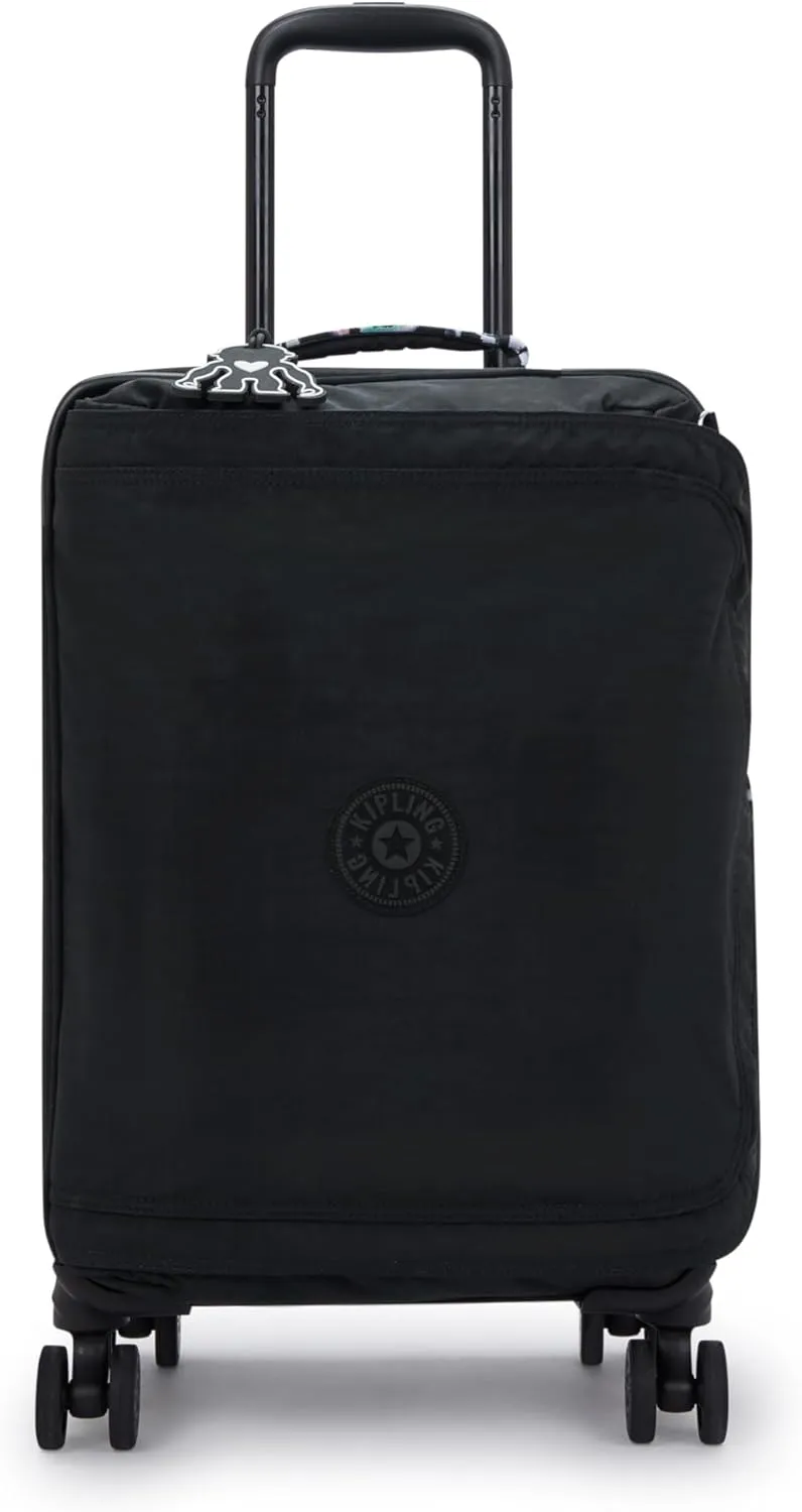 Kipling Women's Spontaneous Small Web Softside Spinner Wheel Luggage, Integrated TSA Accepted Lock