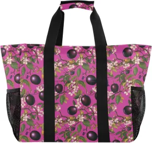 KLL Utility Tote Bags For Women with Handles Collapsable With Pockets Shopping Bags Reusable