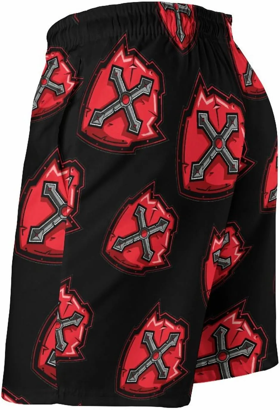 Knights Templar Crusader Cross Men's Swim Trunks Quick Dry Board Shorts Breathable Summer Beach Shorts Bathing Suits