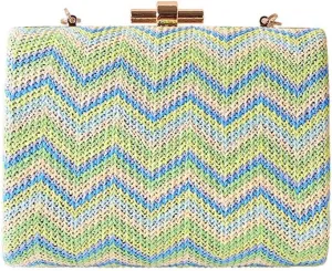 Knitted Metal Women Vintage Small Clutch Purse Chain Shoulder Evening Bags Female Purse Bags