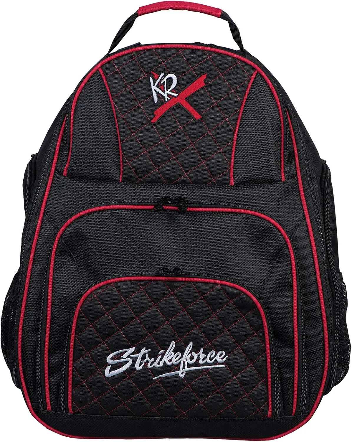 KR Strikeforce Royal Flush Deuce 2- Ball Bowling Backpack Black/Red