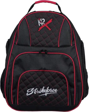 KR Strikeforce Royal Flush Deuce 2- Ball Bowling Backpack Black/Red