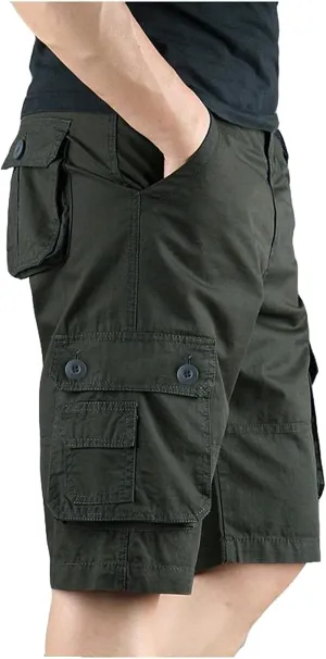 LCMTWX Men's Cargo Shorts with Multi-Pocket and Fashion Summer Leisure Pants Overalls Men's Pants Men Cargo Shorts with