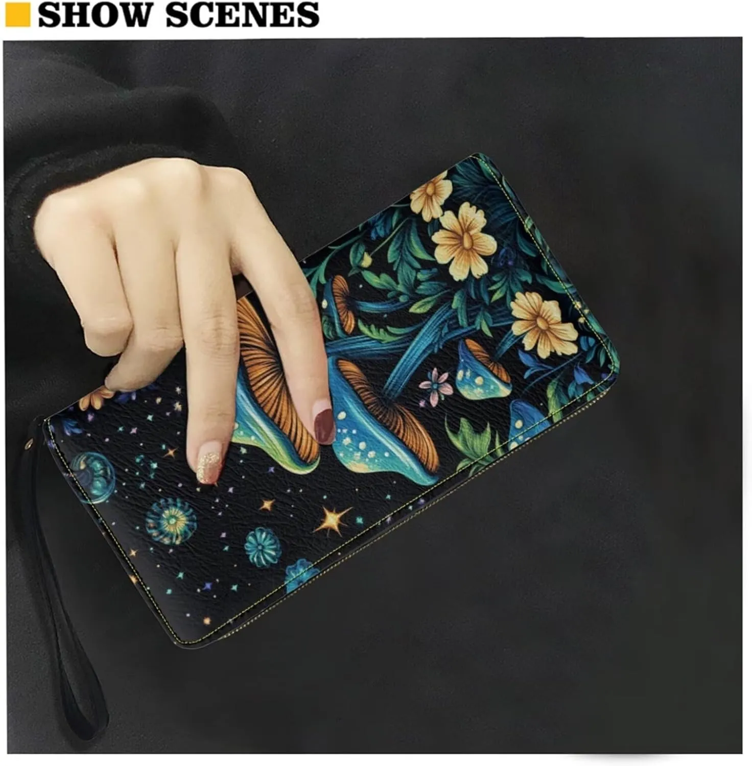 Leather Bucket Crossbody Bags for Women 2 Pieces Crossbody Satchel Bags Wristlet Purses for Women